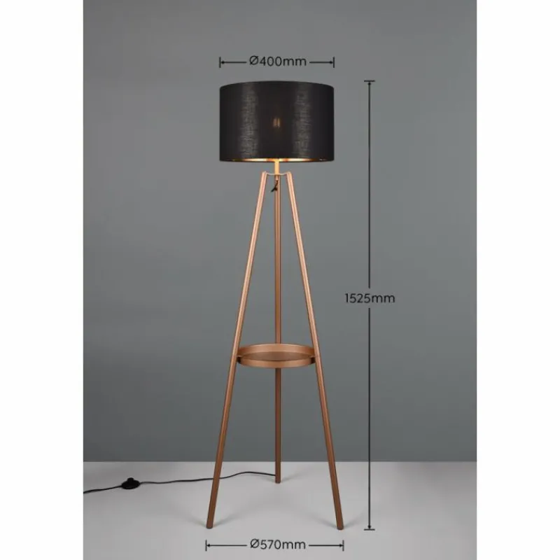 Lampes Dorées-Luminaires Reality Lampadaire Reality COLETTE Brun, 1 lumière