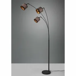 Lampes En Tissu-Luminaires Reality Lampadaire Reality DAVOS Taupe, 3 lumières