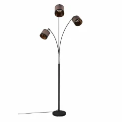Lampes En Tissu-Luminaires Reality Lampadaire Reality DAVOS Taupe, 3 lumières