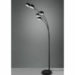 Luminaires Reality Lampadaire Reality Dito Noir, 5 lumières* Lampadaires Et Lampes Sur Pied