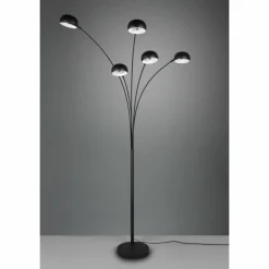 Luminaires Reality Lampadaire Reality Dito Noir, 5 lumières* Lampadaires Et Lampes Sur Pied