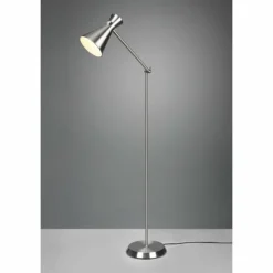 Luminaires Reality Lampadaire Reality Enzo Nickel mat, 1 lumière* Lampadaires Et Lampes Sur Pied