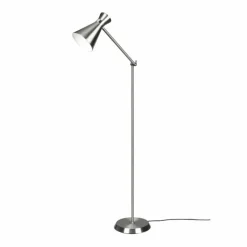 Luminaires Reality Lampadaire Reality Enzo Nickel mat, 1 lumière* Lampadaires Et Lampes Sur Pied