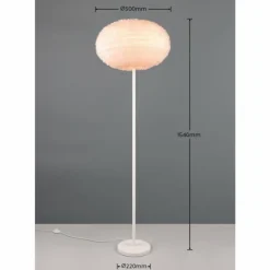 Luminaires Reality Lampadaire Reality FURRY Beige, 1 lumière* Lampadaires Et Lampes Sur Pied