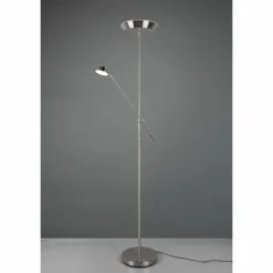 Luminaires Reality Lampadaire Reality Haora LED Nickel mat, 2 lumières* Éclairage Led