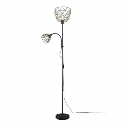 Luminaires Reality Lampadaire Reality HAVAL Noir, 2 lumières* Lampadaires Et Lampes Sur Pied