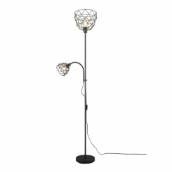 Luminaires Reality Lampadaire Reality HAVAL Noir, 2 lumières* Lampadaires Et Lampes Sur Pied