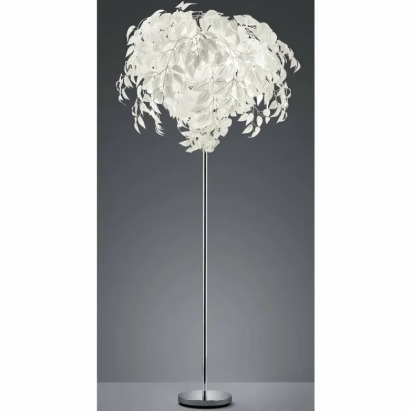 Luminaires Reality Lampadaire Reality Leavy Chrome, 3 lumières* Lampadaires Et Lampes Sur Pied