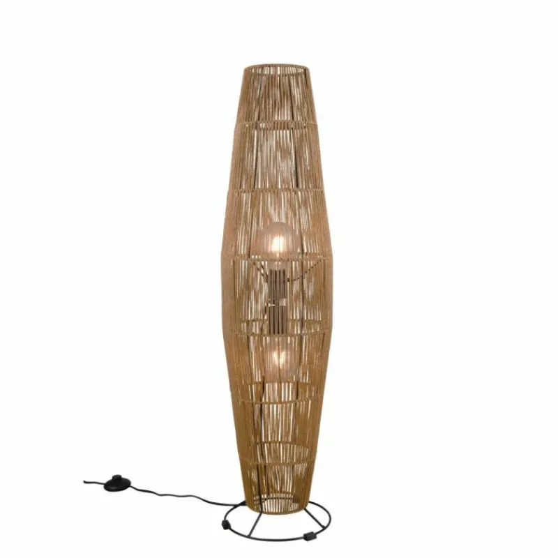 Luminaires Reality Lampadaire Reality MIKI Brun, 2 lumières* Lampadaires Et Lampes Sur Pied