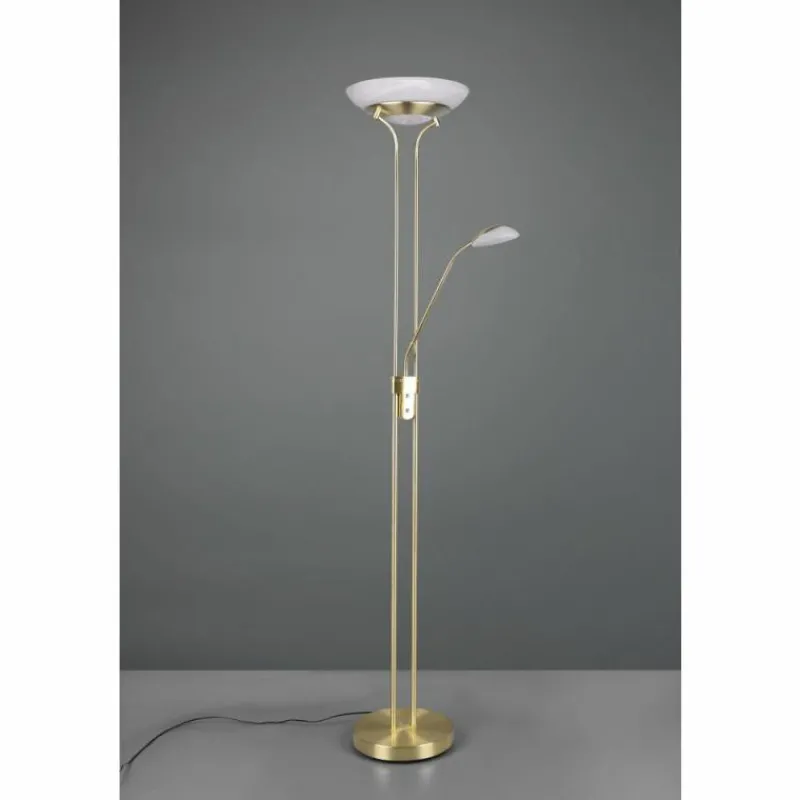 Luminaires Reality Lampadaire Reality Orson LED Laiton, 2 lumières* Lampadaires Et Lampes Sur Pied