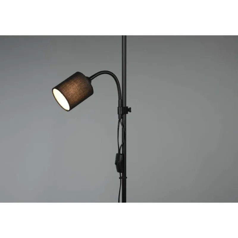 Lampes En Tissu-Luminaires Reality Lampadaire Reality Owen Noir, 2 lumières