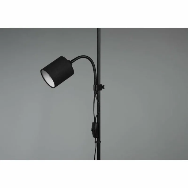 Lampes En Tissu-Luminaires Reality Lampadaire Reality Owen Noir, 2 lumières
