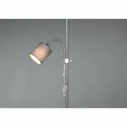 Lampes En Tissu-Luminaires Reality Lampadaire Reality Owen Nickel mat, 2 lumières