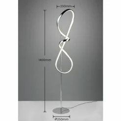 Luminaires Reality Lampadaire Reality PADUA LED Chrome, 1 lumière* Éclairage Led