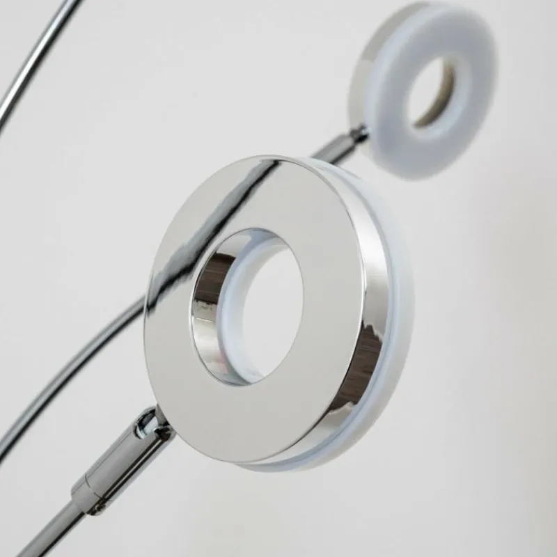 Luminaires Reality Lampadaire Reality Rennes LED Chrome, 5 lumières* Lampadaires Et Lampes Sur Pied