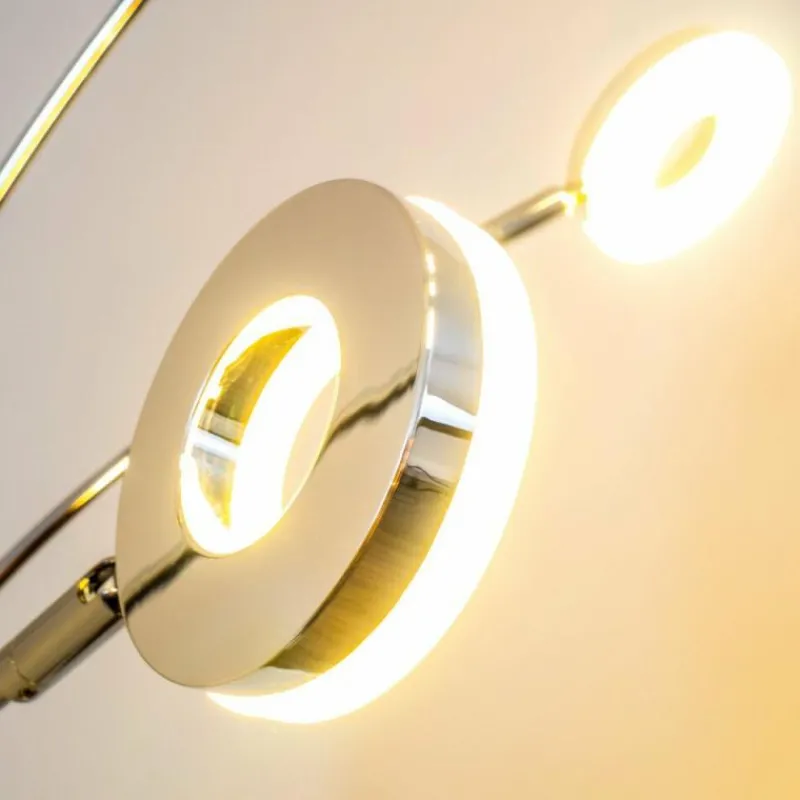 Luminaires Reality Lampadaire Reality Rennes LED Chrome, 5 lumières* Lampadaires Et Lampes Sur Pied