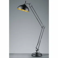 Luminaires Reality Lampadaire Reality Salvador Noir, 1 lumière* Lampadaires Et Lampes Sur Pied