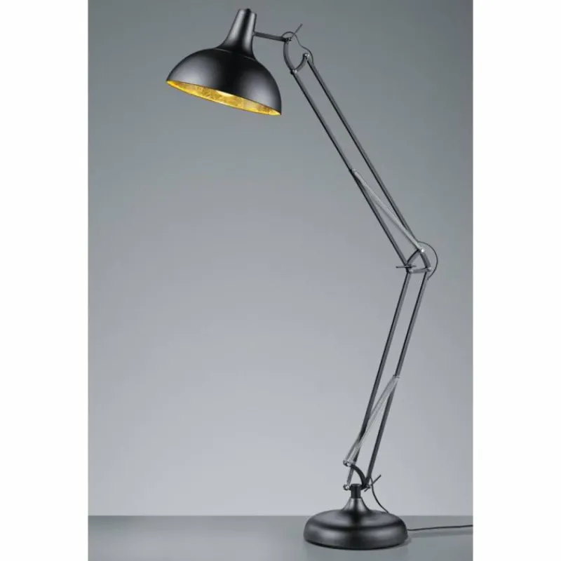 Luminaires Reality Lampadaire Reality Salvador Noir, 1 lumière* Lampadaires Et Lampes Sur Pied