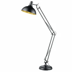 Luminaires Reality Lampadaire Reality Salvador Noir, 1 lumière* Lampadaires Et Lampes Sur Pied