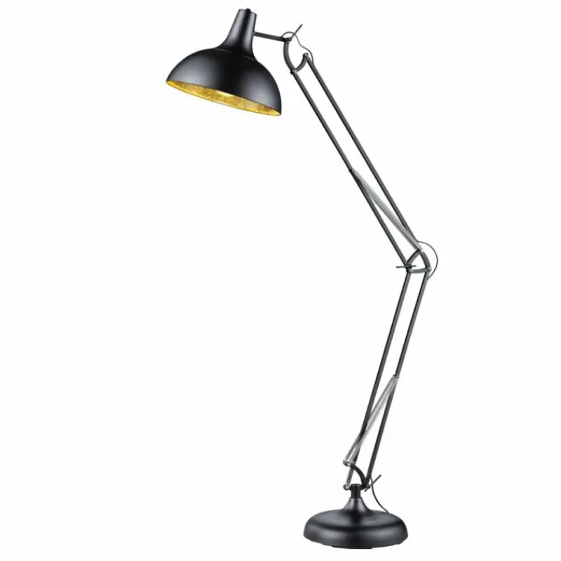 Luminaires Reality Lampadaire Reality Salvador Noir, 1 lumière* Lampadaires Et Lampes Sur Pied