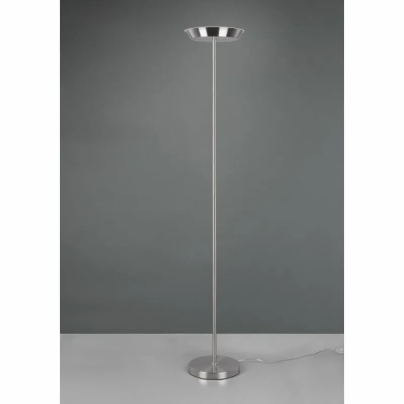 Luminaires Reality Lampadaire Reality Swona LED Nickel mat, 1 lumière, Télécommandes