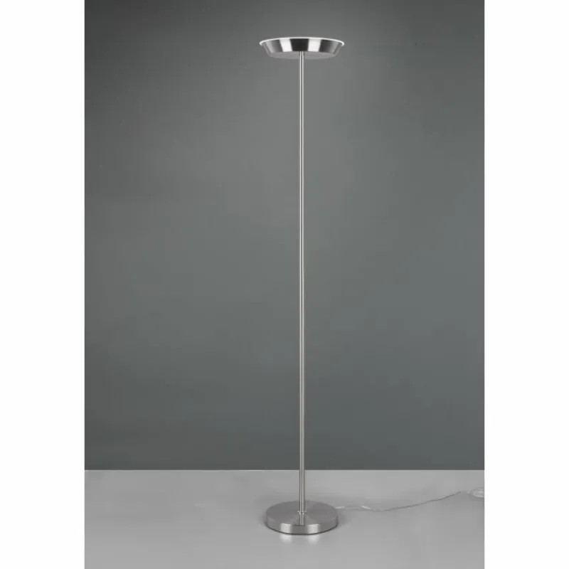 Luminaires Reality Lampadaire Reality Swona LED Nickel mat, 1 lumière, Télécommandes