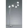 Luminaires Reality Lampadaire Reality TOMMY Nickel mat, 5 lumières* Lampadaires Et Lampes Sur Pied
