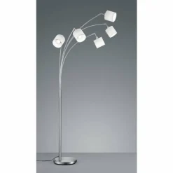Luminaires Reality Lampadaire Reality TOMMY Nickel mat, 5 lumières* Lampadaires Et Lampes Sur Pied