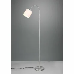 Lampes En Tissu-Luminaires Reality Lampadaire Reality Tommy Nickel mat, 1 lumière