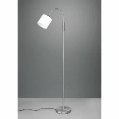 Lampes En Tissu-Luminaires Reality Lampadaire Reality Tommy Nickel mat, 1 lumière