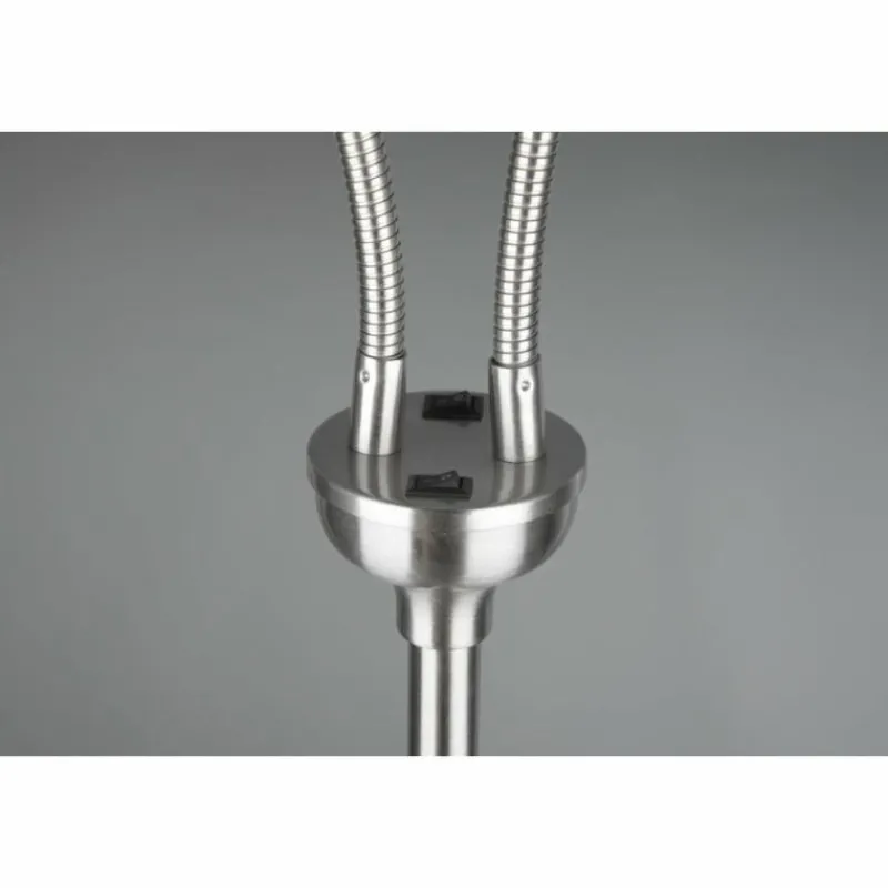 Lampes En Tissu-Luminaires Reality Lampadaire Reality Tommy Nickel mat, 2 lumières