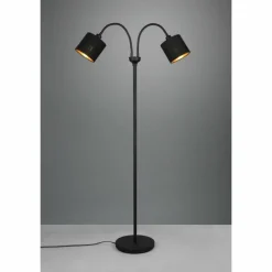 Lampes En Tissu-Luminaires Reality Lampadaire Reality Tommy Noir, 2 lumières