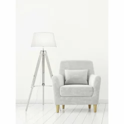 Lampes En Tissu-Luminaires Reality Lampadaire Reality TRIPOD Blanc, 1 lumière
