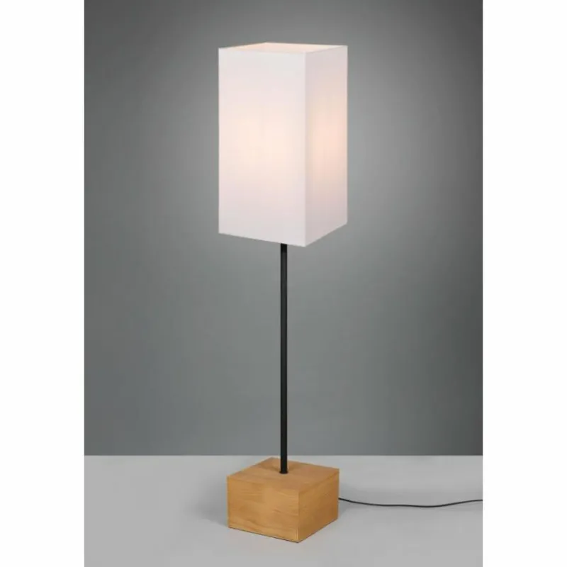 Lampes En Tissu-Luminaires Reality Lampadaire Reality Woody Écru, 1 lumière
