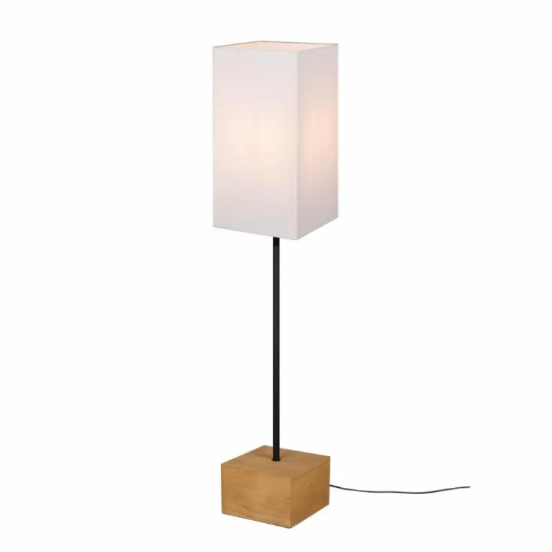 Lampes En Tissu-Luminaires Reality Lampadaire Reality Woody Écru, 1 lumière