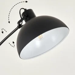 Lampes Industrielles-hofstein Lampadaire Recife Noir, 1 lumière