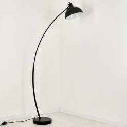 Lampes Industrielles-hofstein Lampadaire Recife Noir, 1 lumière