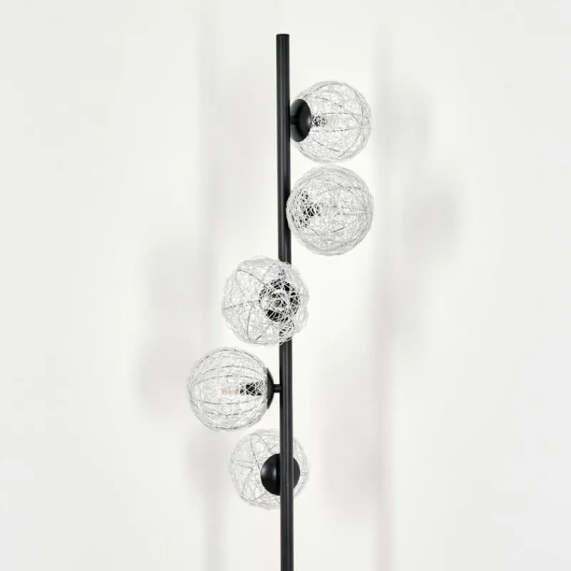 Lampes À Boules-hofstein Lampadaire Remaisnil Argenté, 5 lumières