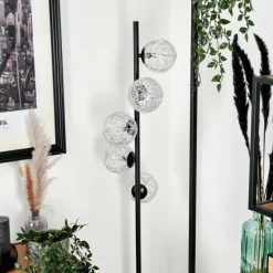 Lampes À Boules-hofstein Lampadaire Remaisnil Argenté, 5 lumières