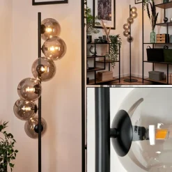 hofstein Lampadaire Remaisnil Fumé, 6 lumières