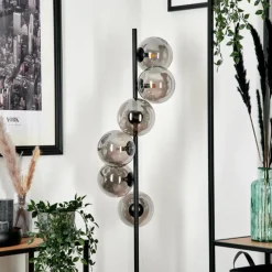 hofstein Lampadaire Remaisnil Fumé, 6 lumières