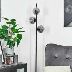 hofstein Lampadaire Remaisnil Noir, 3 lumières