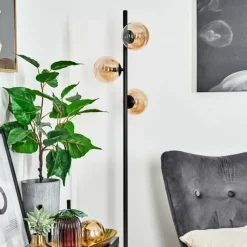 hofstein Lampadaire Remaisnil Noir, 3 lumières