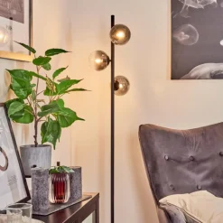 hofstein Lampadaire Remaisnil Noir, 3 lumières