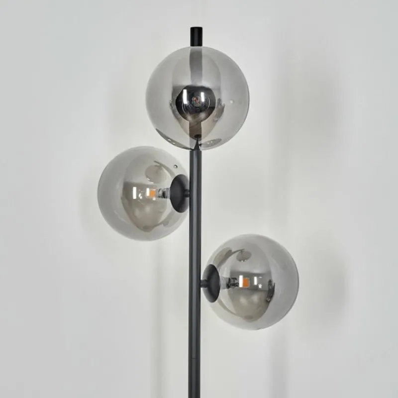 hofstein Lampadaire Remaisnil Noir, 3 lumières