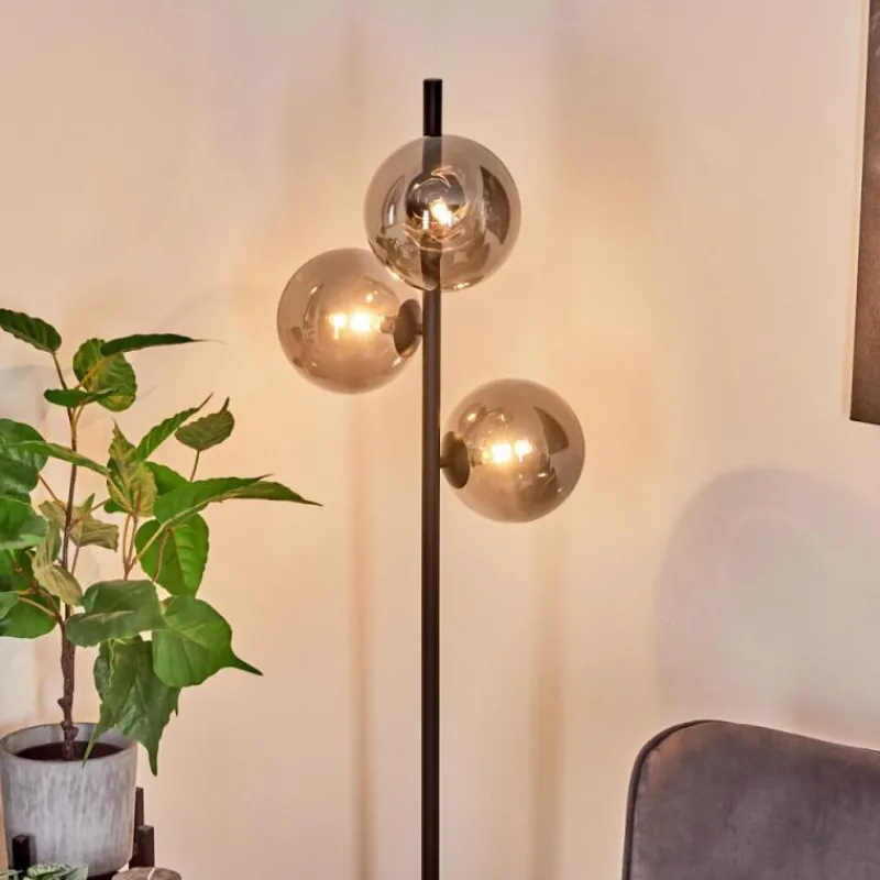 hofstein Lampadaire Remaisnil Noir, 3 lumières