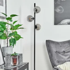 hofstein Lampadaire Remaisnil Noir, 3 lumières