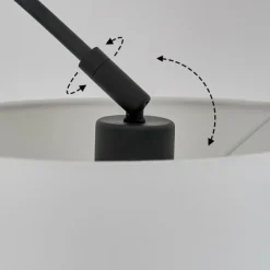 Lampes En Tissu-hofstein Lampadaire Renfrew Noir, 3 lumières