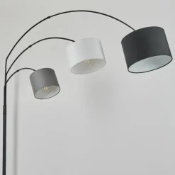 Lampes En Tissu-hofstein Lampadaire Renfrew Noir, 3 lumières