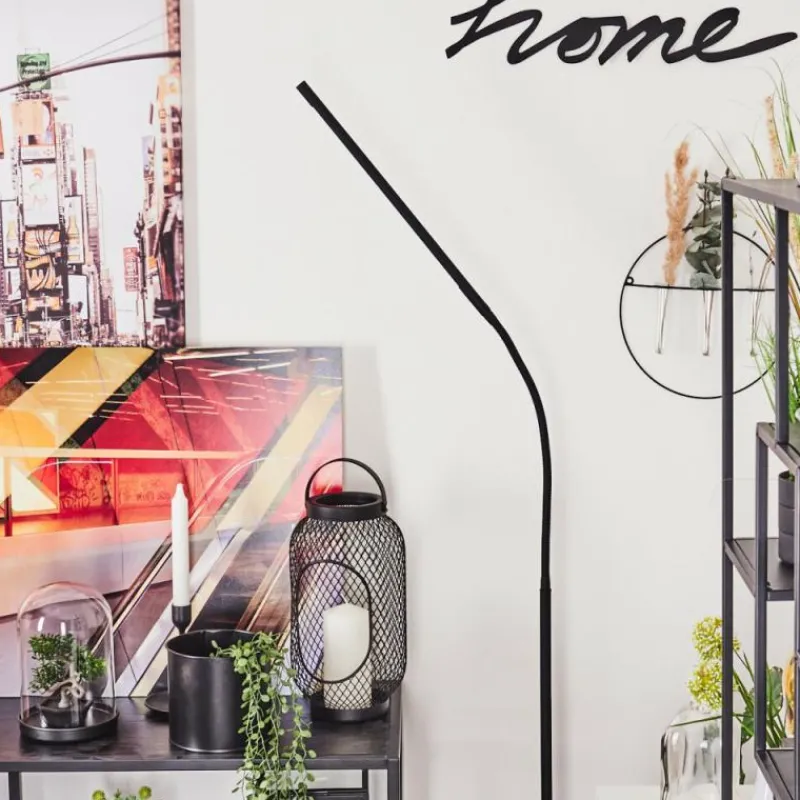 hofstein Lampadaire Reuland LED Noir, 1 lumière